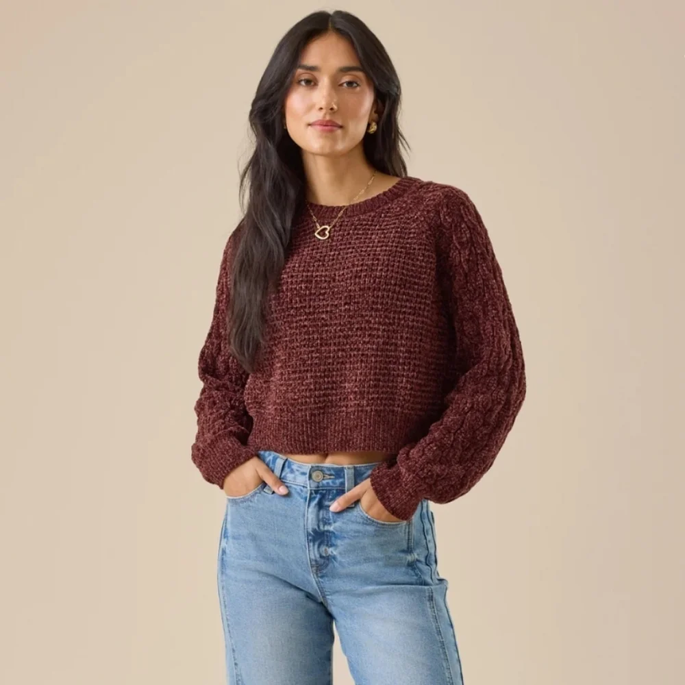 Alter'd State Brown Sweater - Picture 3 of 4